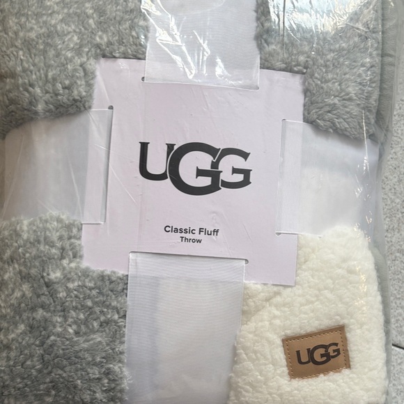 UGG Other - UGG Classic Fluff Throw in Mint Green and Ivory